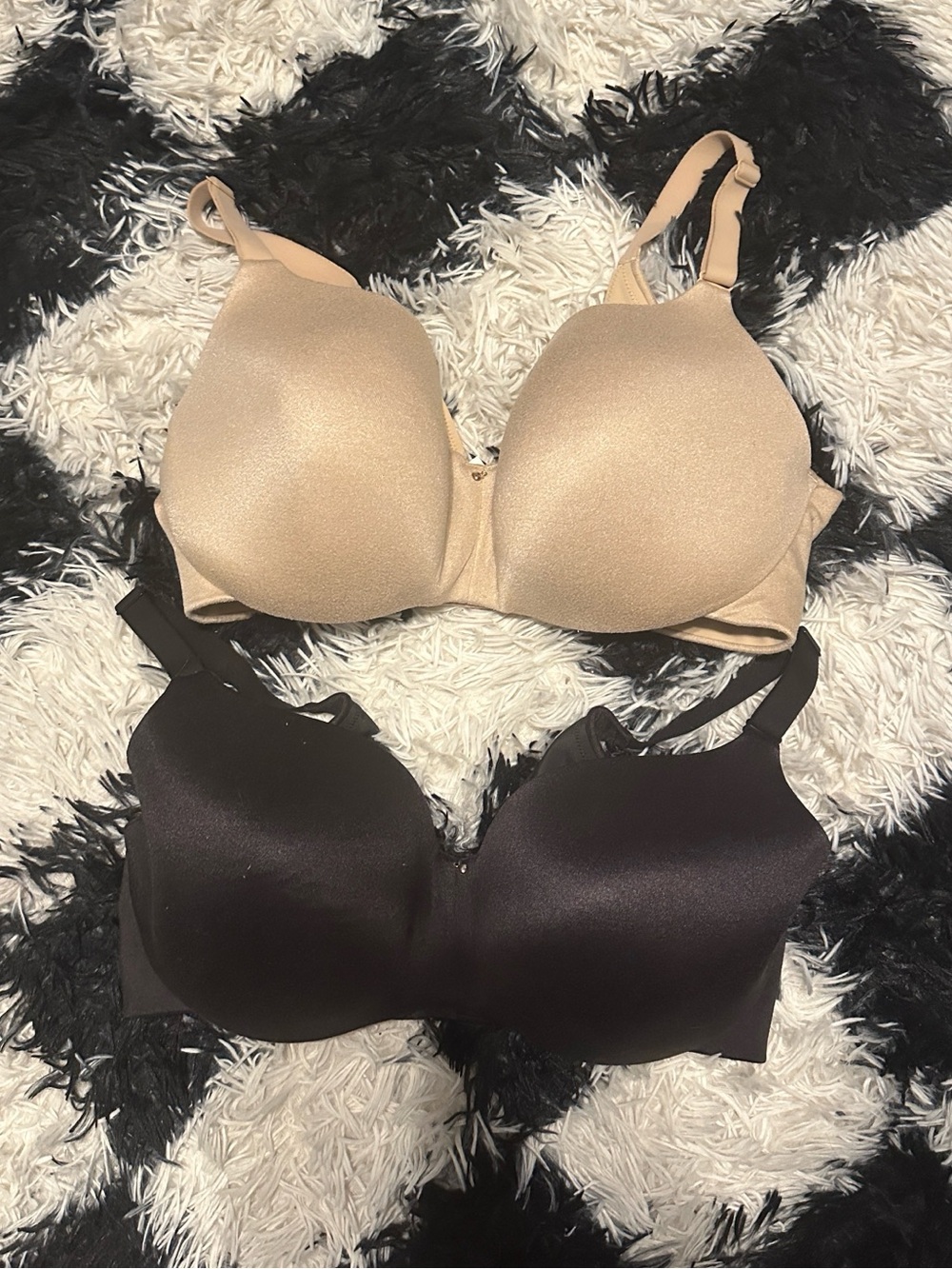 Nude and Black Backsmoother Lightly Lined Balconette - Women Intimates